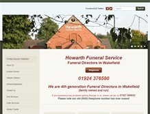 Tablet Screenshot of howarthfunerals.co.uk